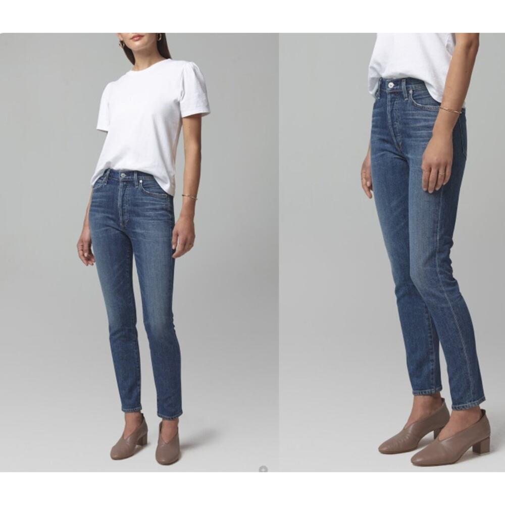 Vintage Citizens of Humanity Jeans Womens Olivia Button Fly Blue Denim 27 COH